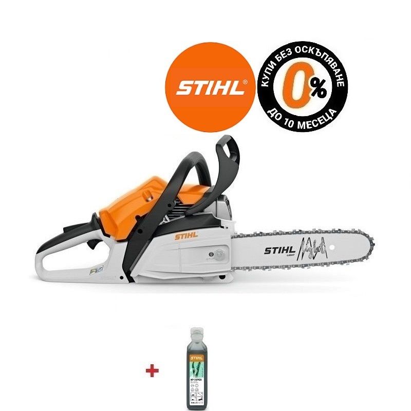 Моторен трион STIHL MS 162, 30.1 см&sup3;, 35 см, 1.60 к.с. + Моторно масло НР Super, 100 мл.
